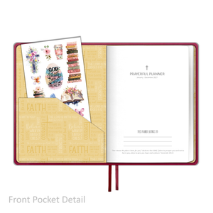 2027 "Weekly" Planner - "DATED" Soft Cover Red
