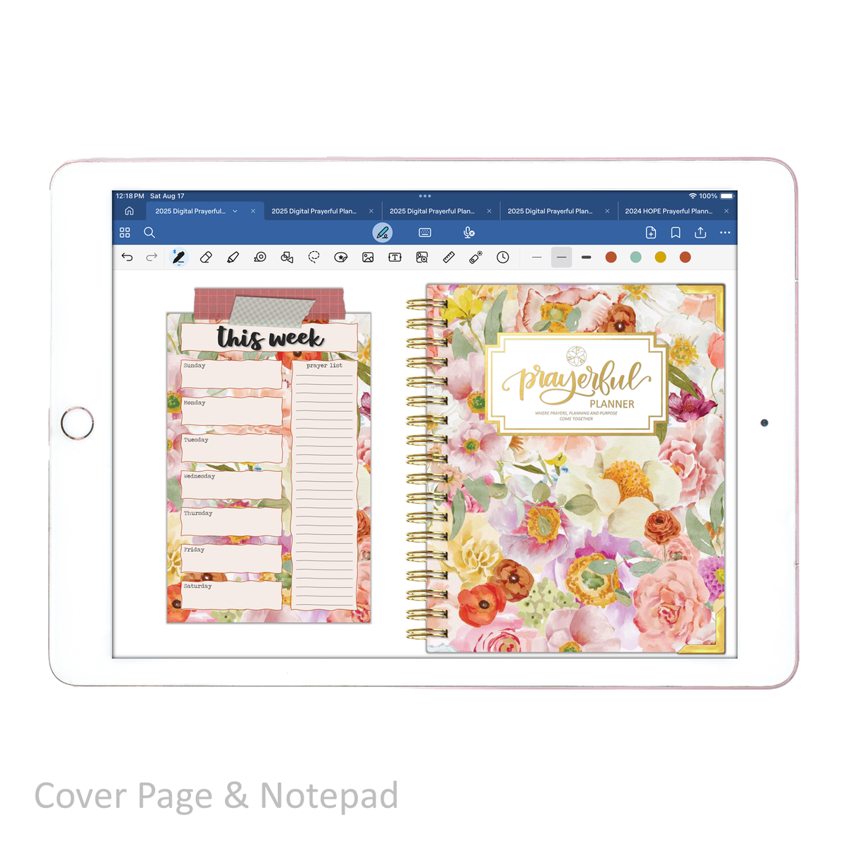 2025 Digital Planner All-In-One - BLESSED