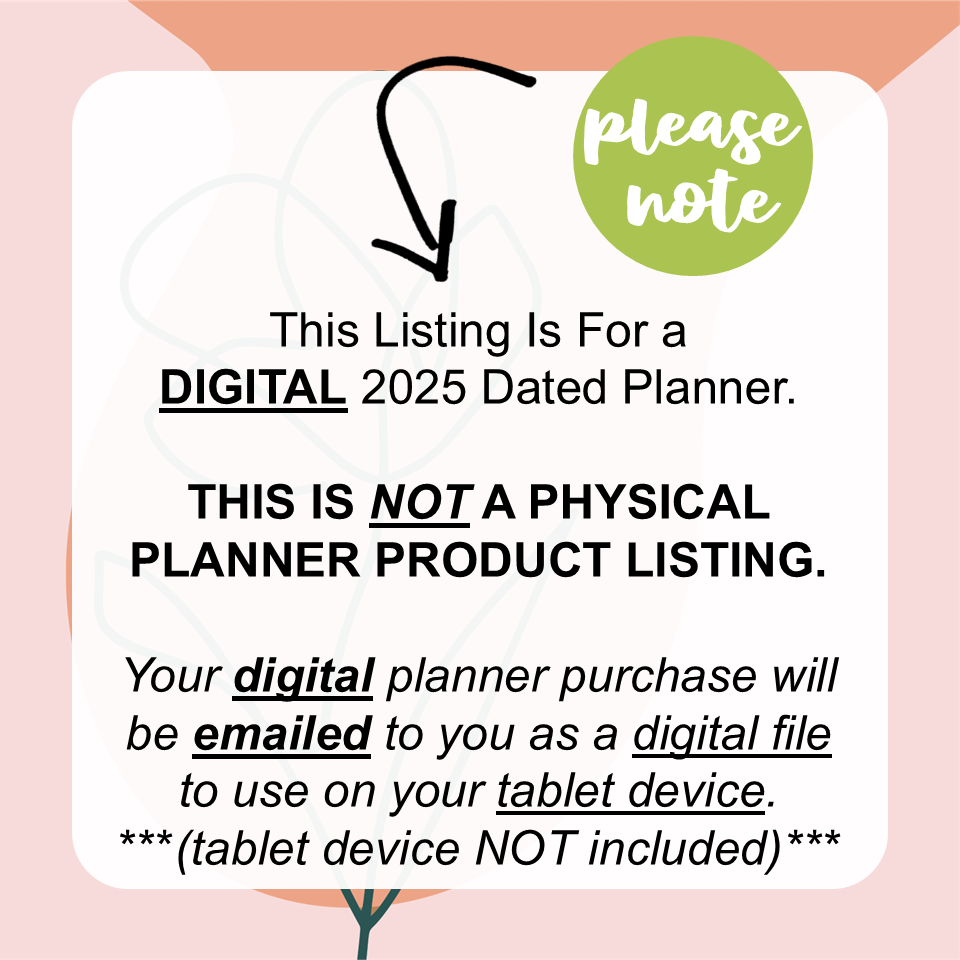 2025 Digital Planner All-In-One - BLESSED