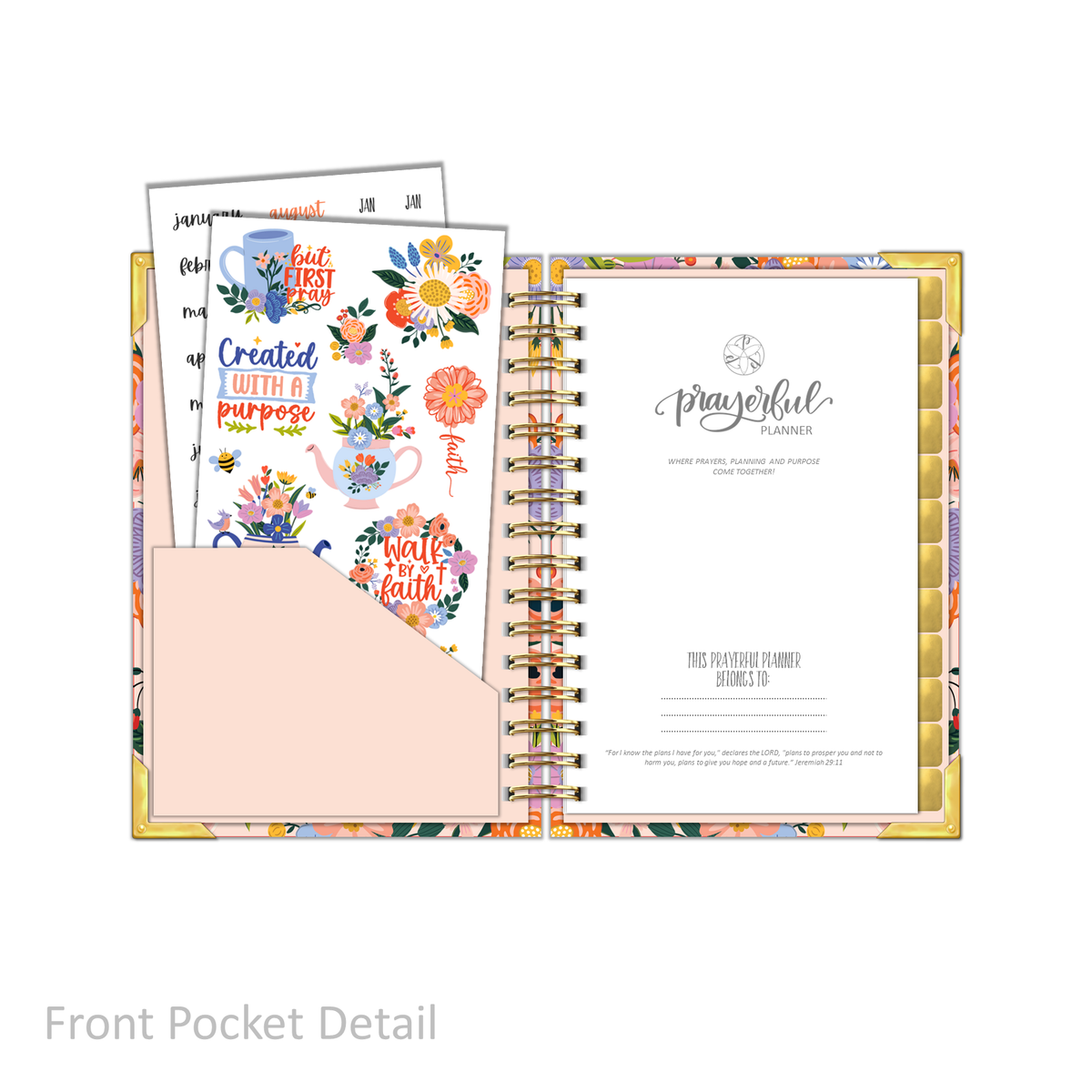 &quot;Petite&quot; Prayerful Planner - &quot;UNDATED&quot; Radiant Rose