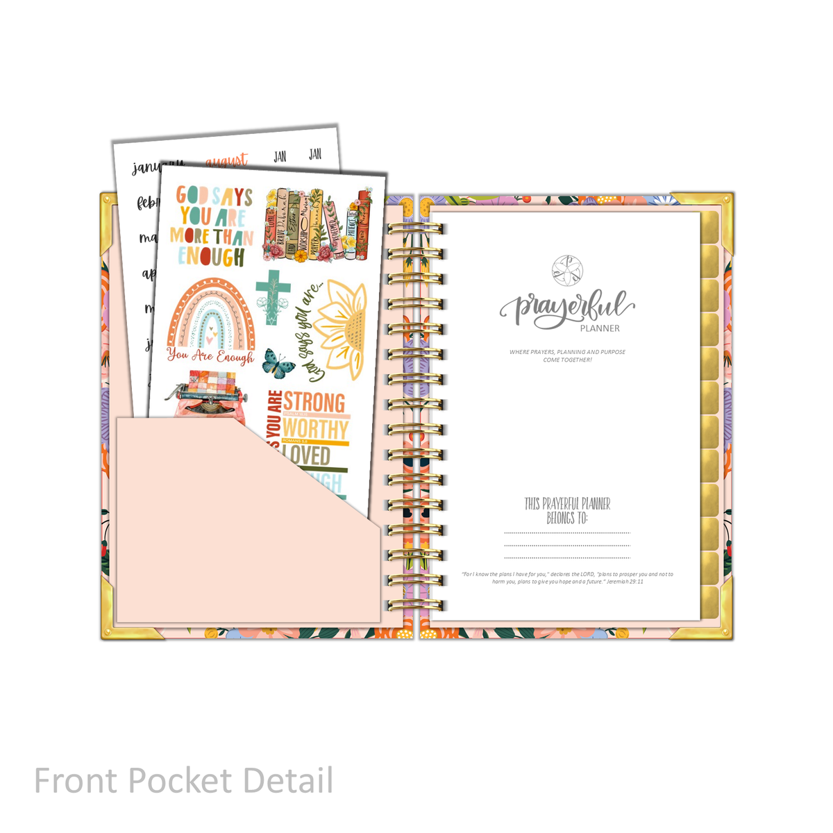 &quot;Petite&quot; Prayerful Planner - &quot;UNDATED&quot; Radiant Rose