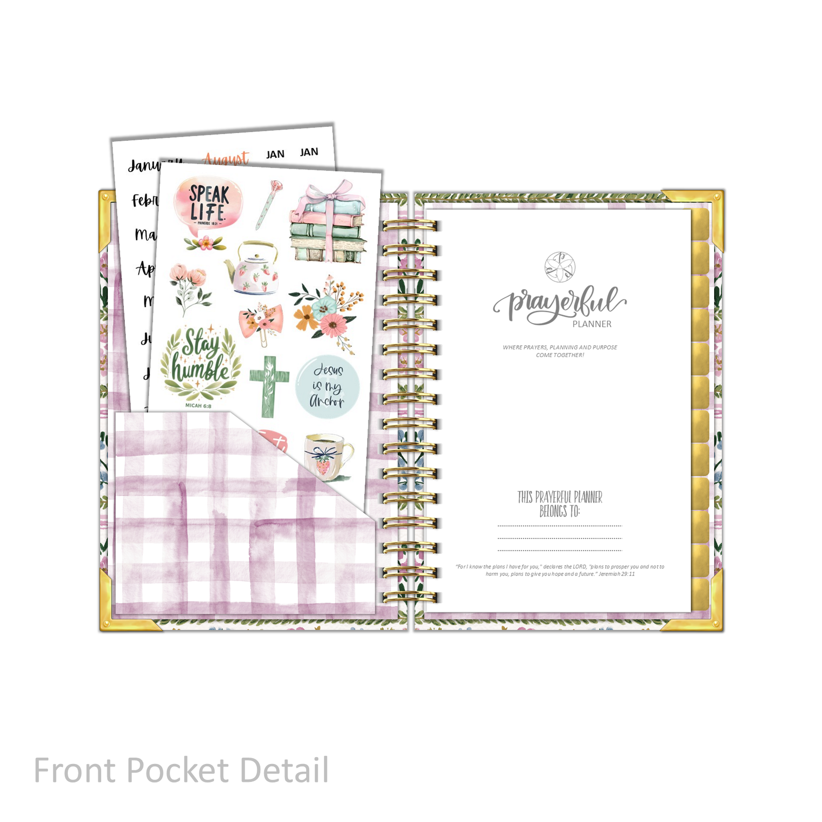 "Petite" Daily Planner - "UNDATED" Garden of Hope
