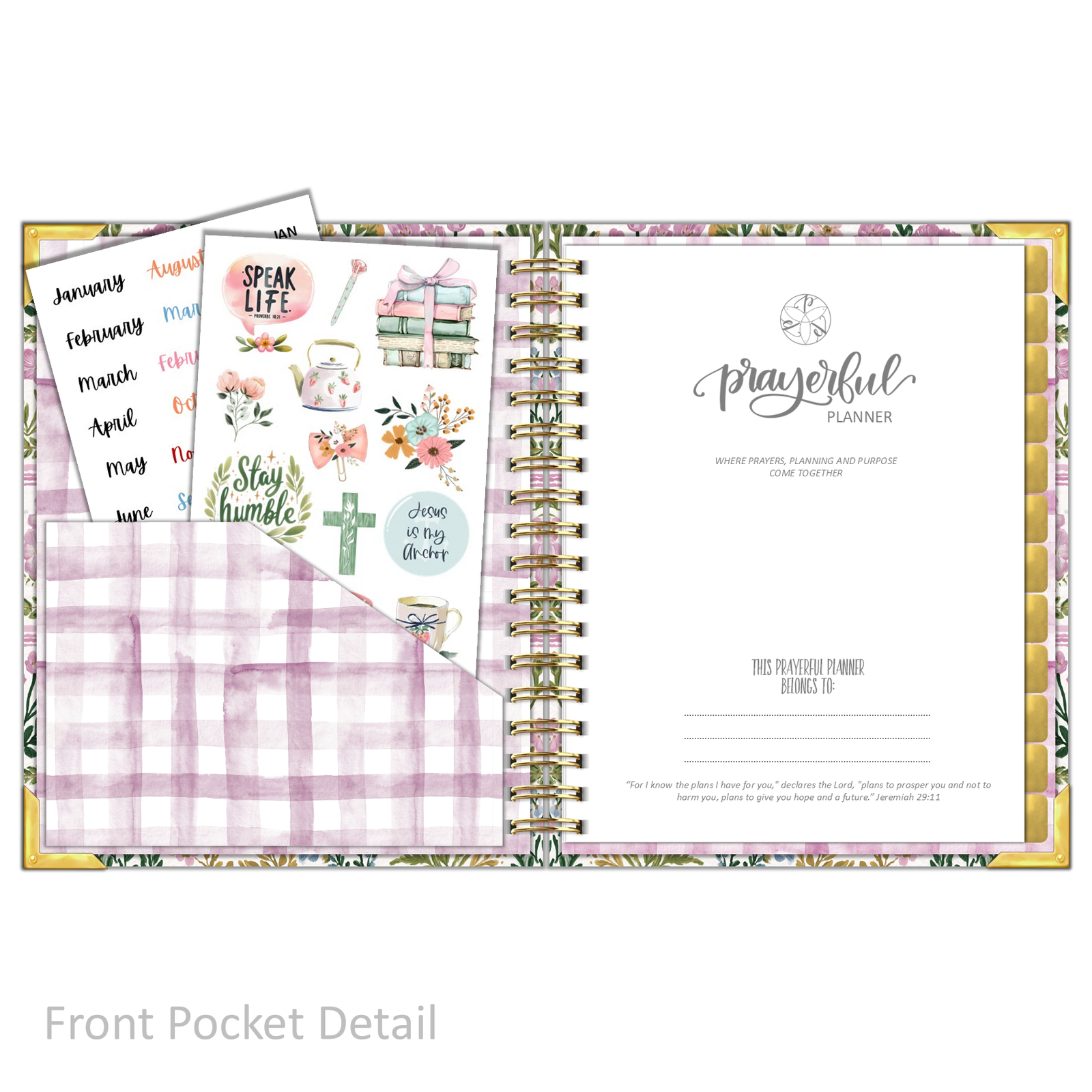 Daily Planner - "UNDATED" Garden of Hope