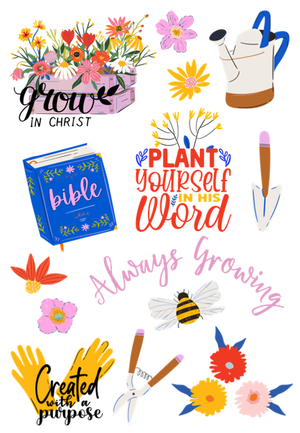 "Grow in Christ" Sticker Book