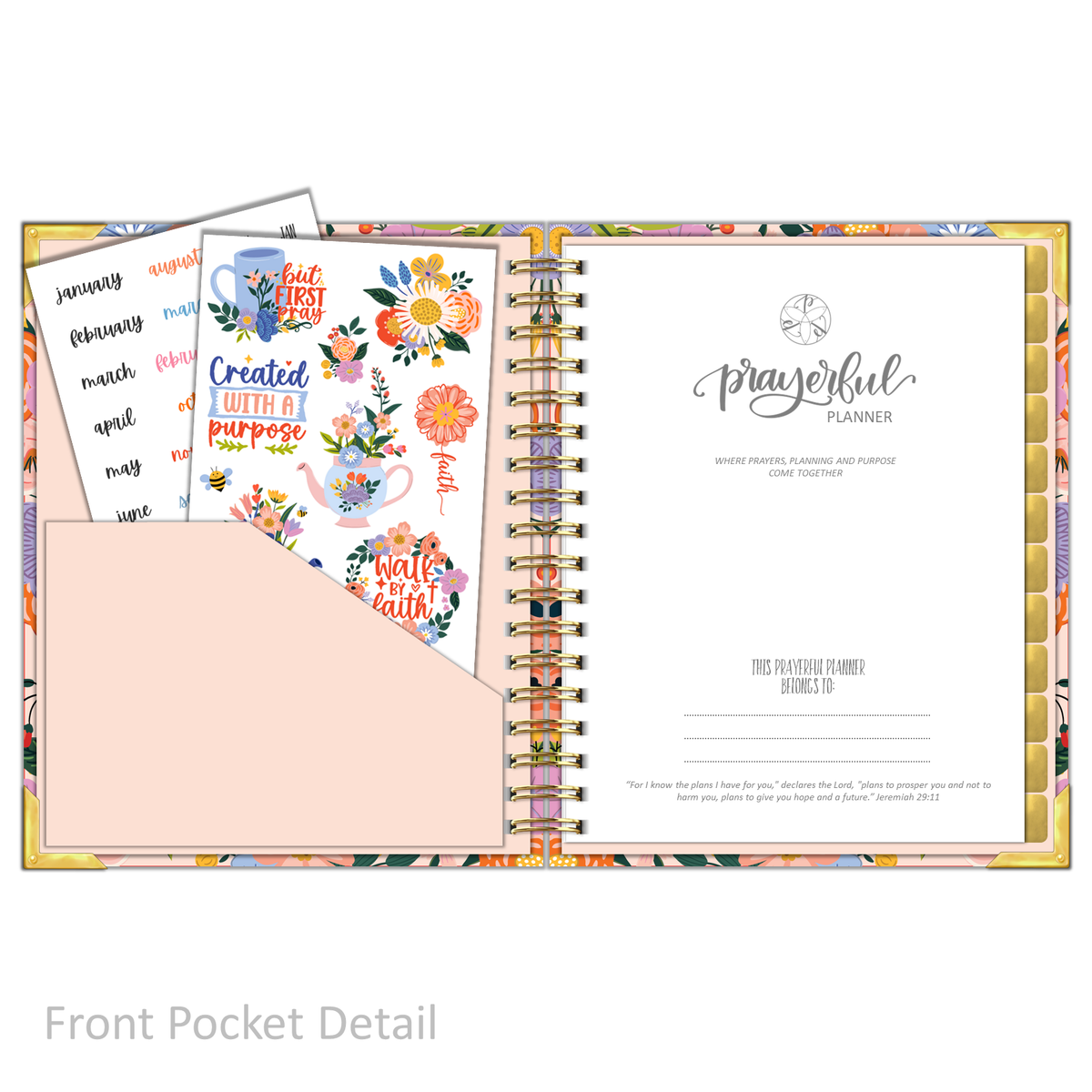 Daily Planner - &quot;UNDATED&quot; Radiant Rose