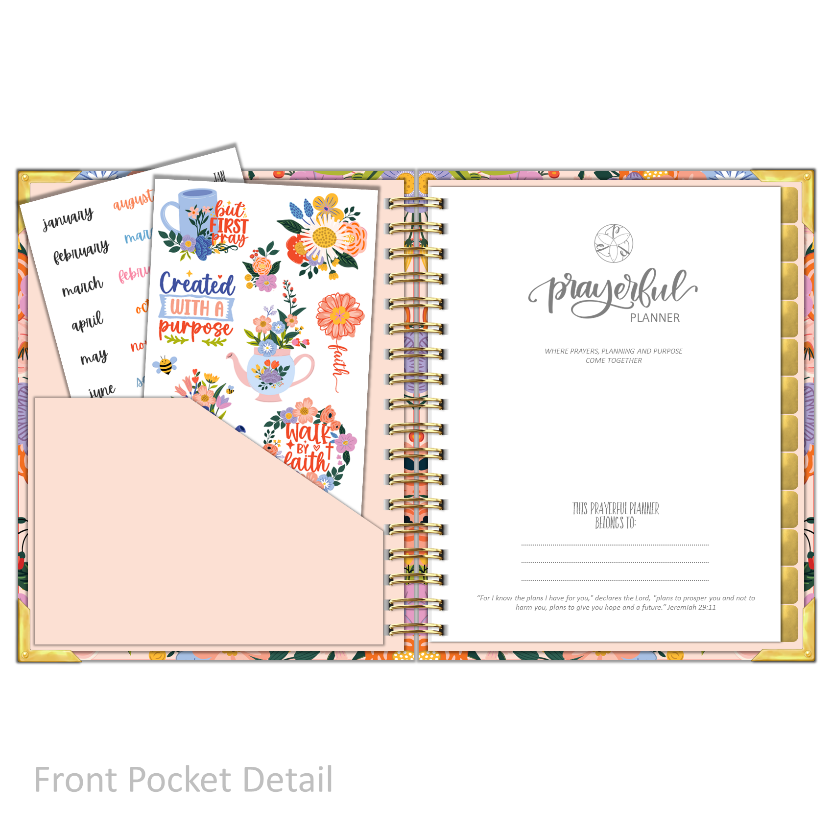 Daily Planner - "UNDATED" Radiant Rose