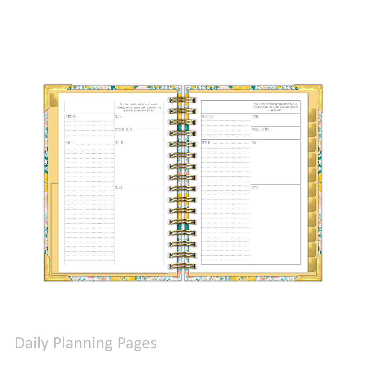&quot;Petite&quot; Prayerful Planner - &quot;UNDATED&quot; Magnificent Mustard