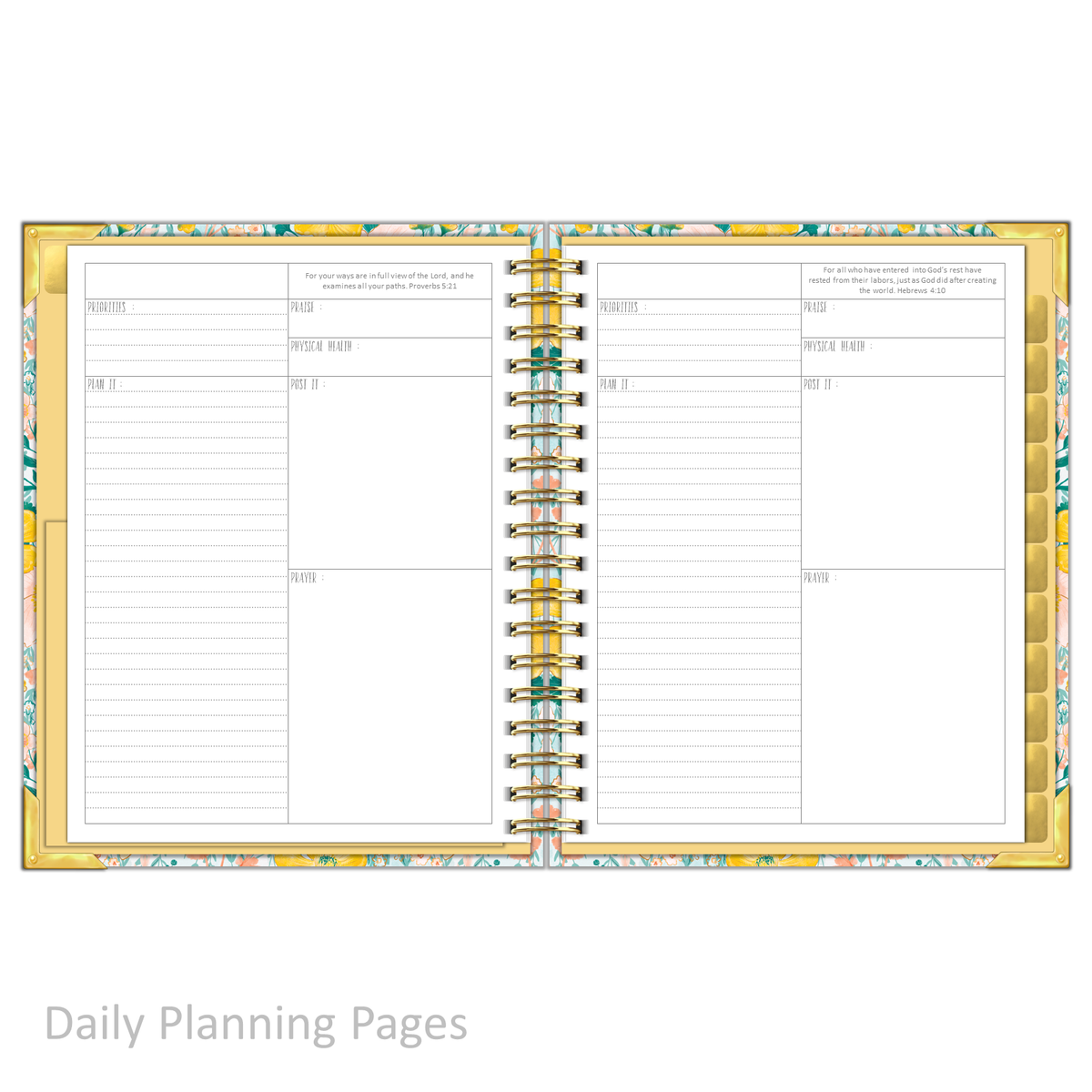 Daily Planner - &quot;UNDATED&quot; Magnificent Mustard