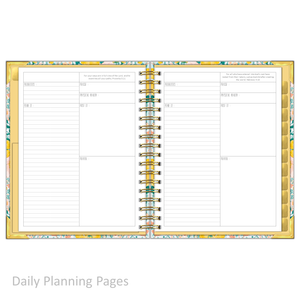 Daily Planner - "UNDATED" Magnificent Mustard