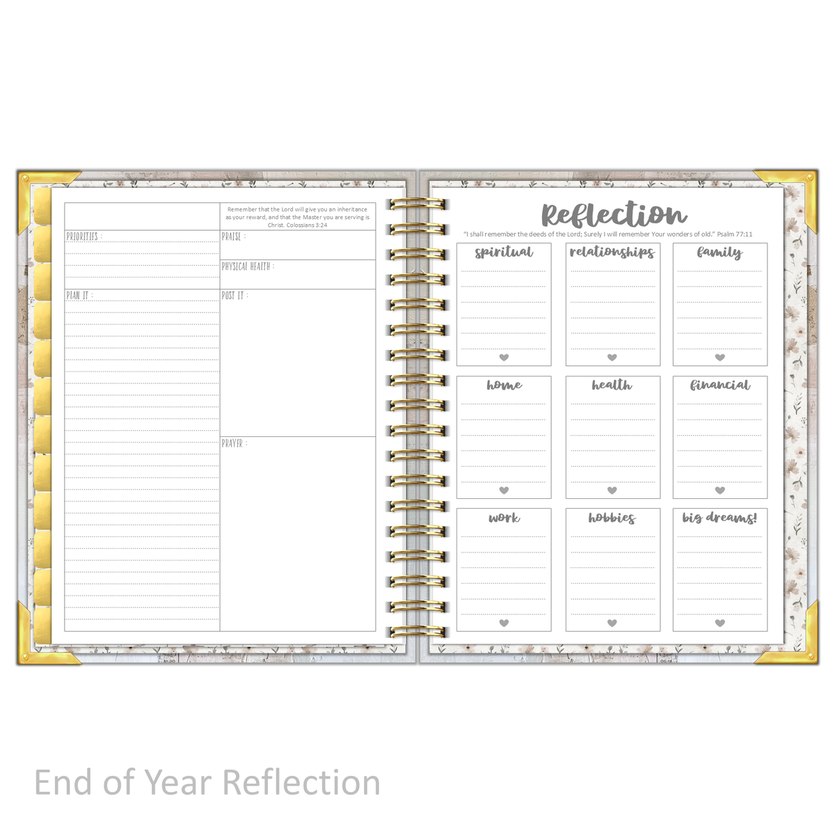 Daily Planner - "UNDATED" The Cross