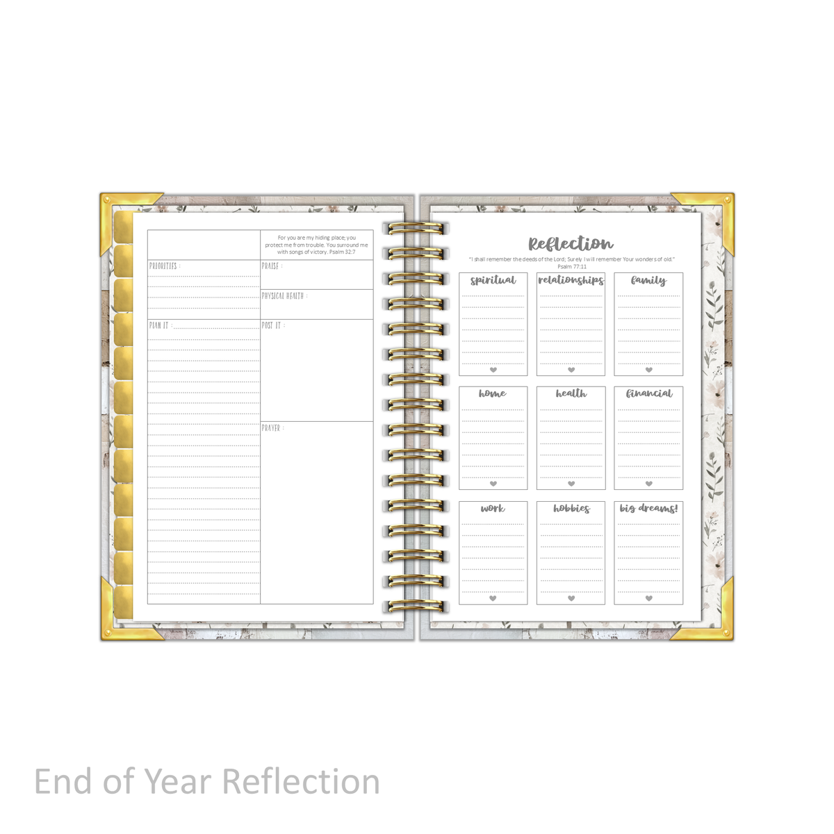 "Petite" Daily Planner - "UNDATED" The Cross