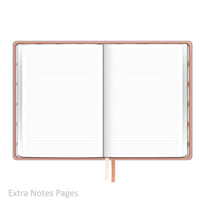 Weekly Planner - "UNDATED" Soft Cover PEACH BLOSSOM