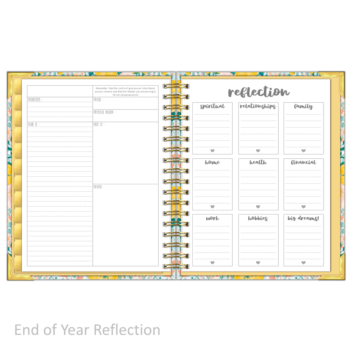 Daily Planner - &quot;UNDATED&quot; Magnificent Mustard