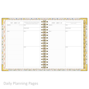 2027 "Classic" Daily Planner - "DATED" Prayer Garden