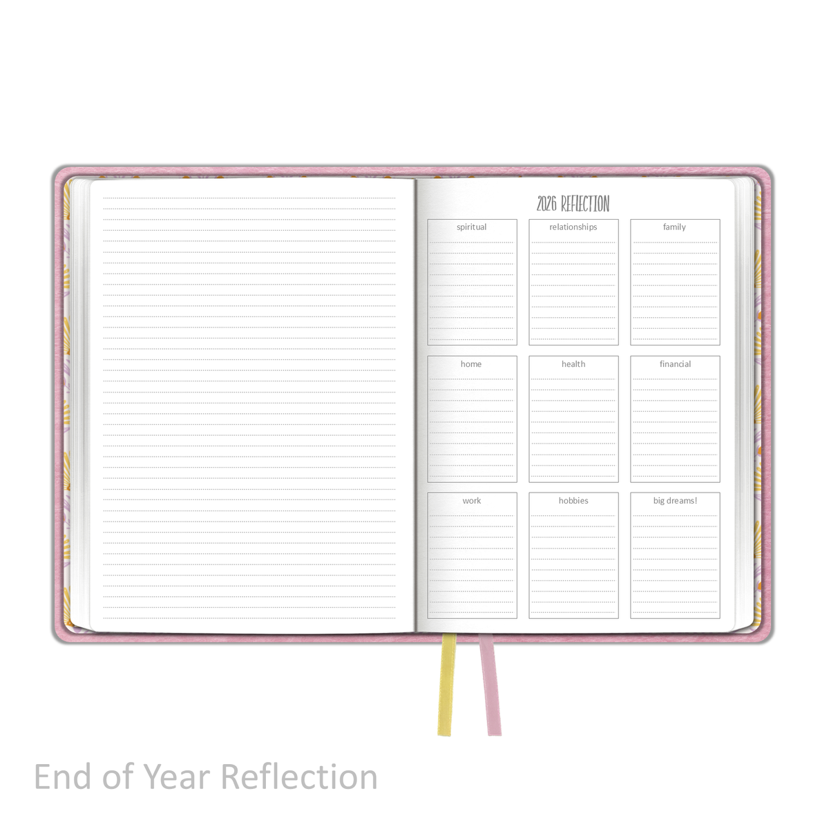 2026 &quot;Weekly&quot; Soft Cover PINK - Prayerful Planner Dated