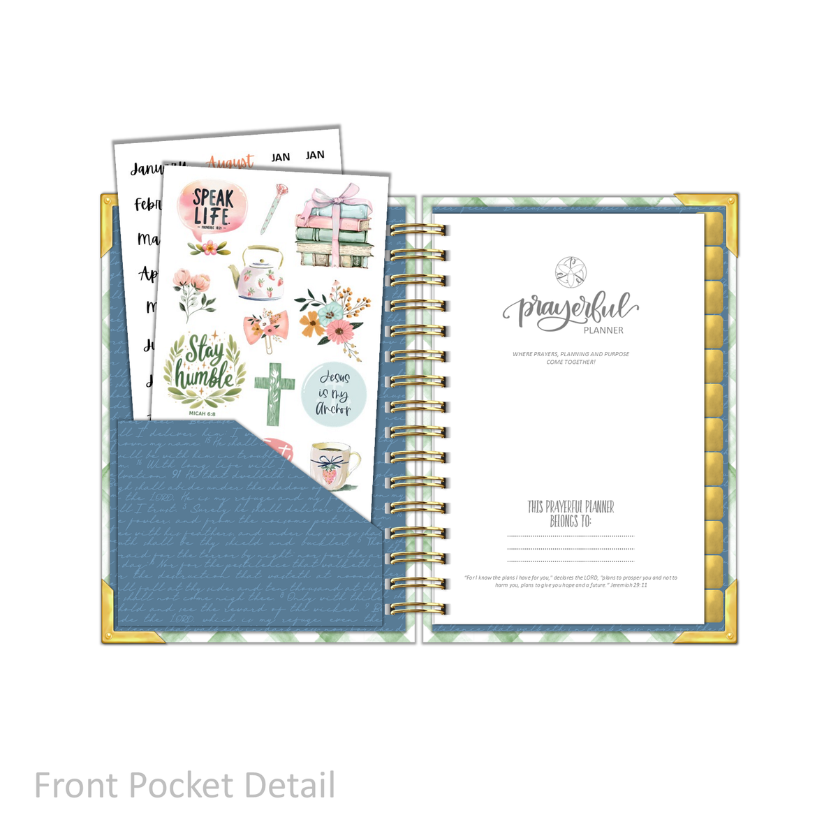 "Petite" Daily Planner - "UNDATED" My Refuge