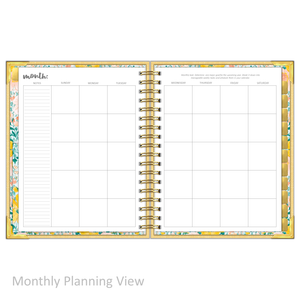 "Weekly" Planner - "UNDATED" Mustard Linen