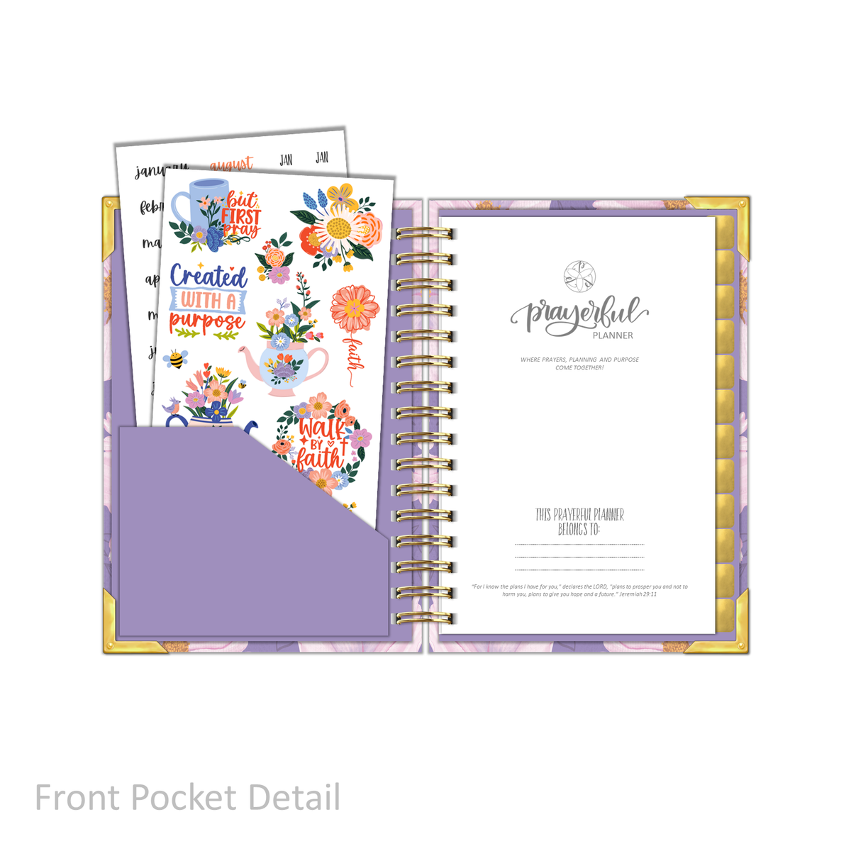 &quot;Petite&quot; Prayerful Planner - &quot;UNDATED&quot; Luminant Lilac