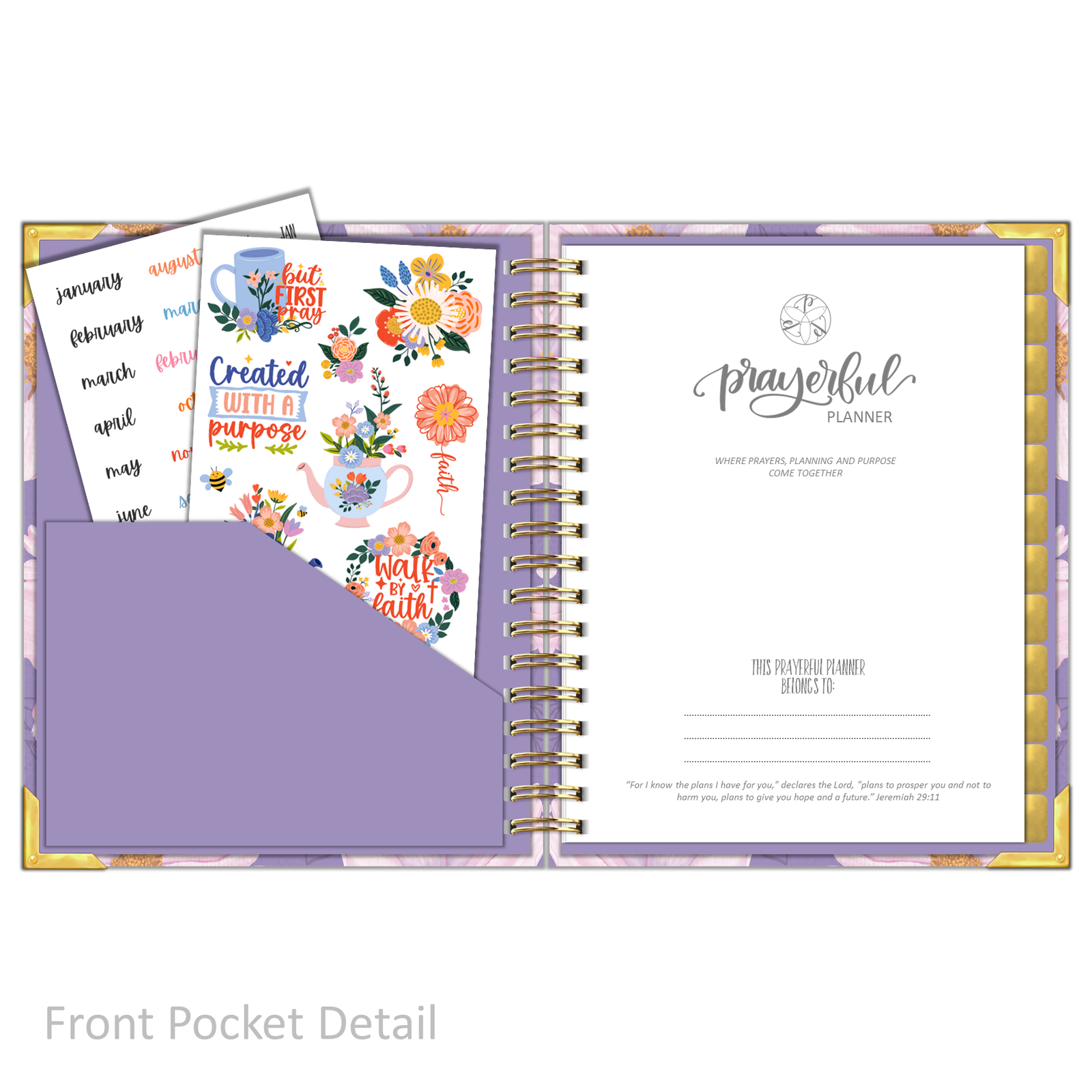 Daily Planner - "UNDATED" Luminant Lilac
