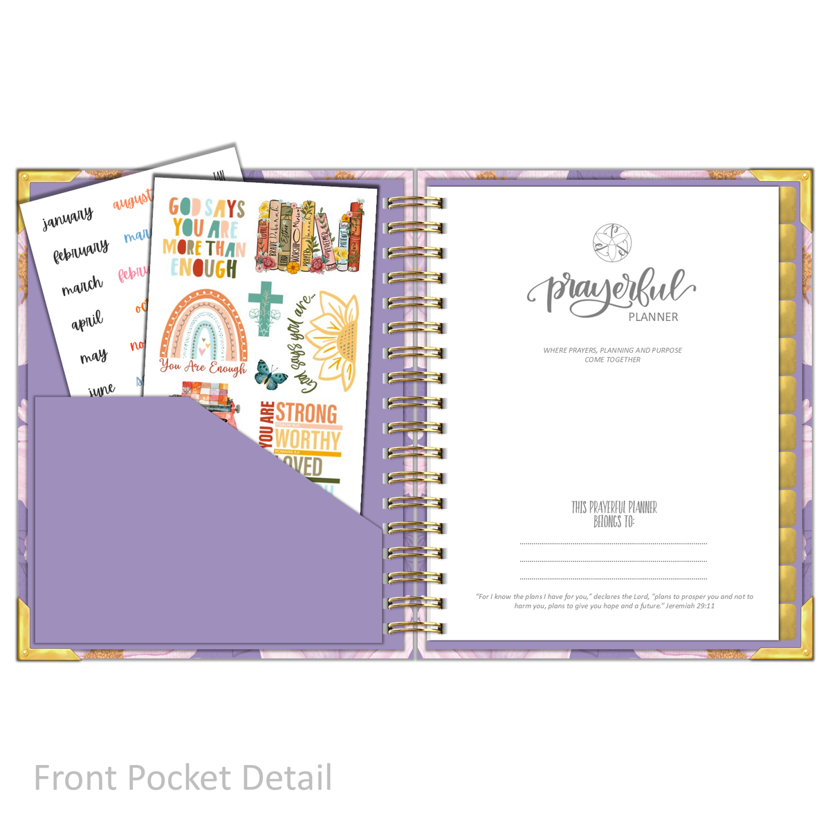 Daily Planner - &quot;UNDATED&quot; Luminant Lilac