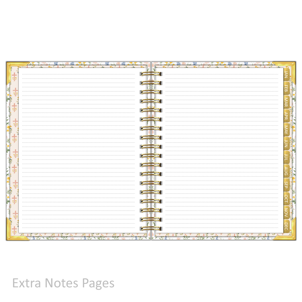 2027 "Classic" Daily Planner - "DATED" Prayer Garden