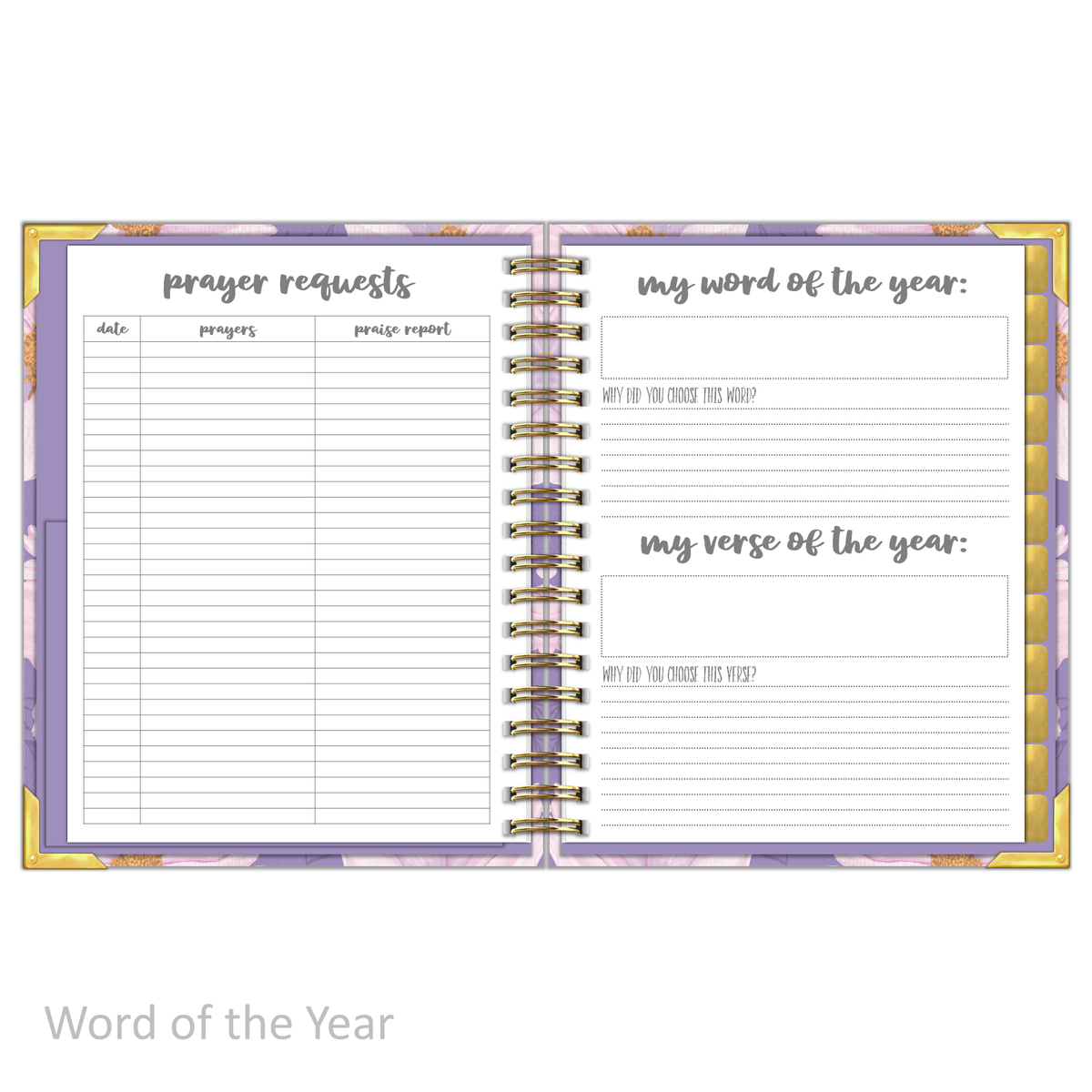 Daily Planner - &quot;UNDATED&quot; Luminant Lilac