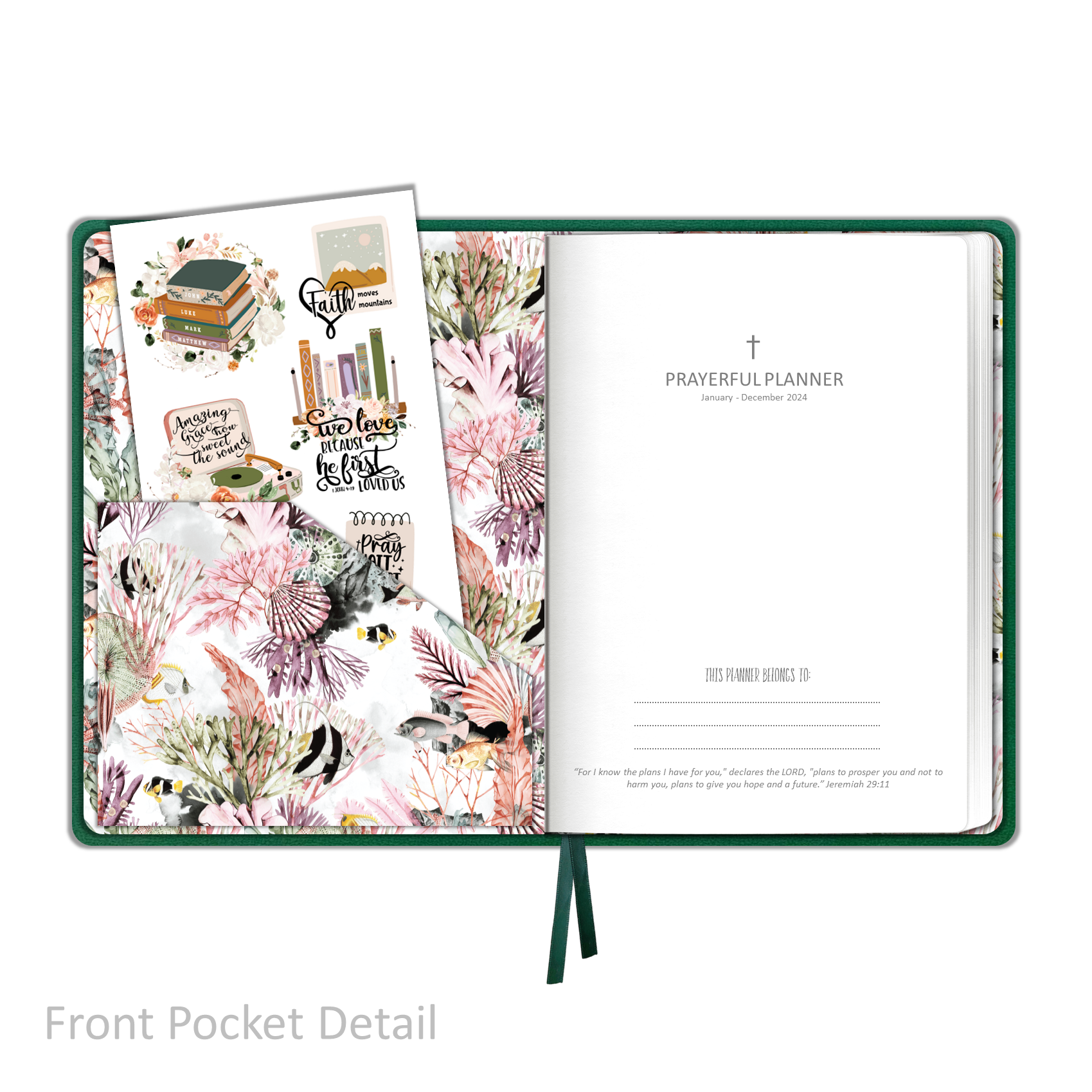 2024 "Weekly" Soft Cover Emerald - Prayerful Planner Dated