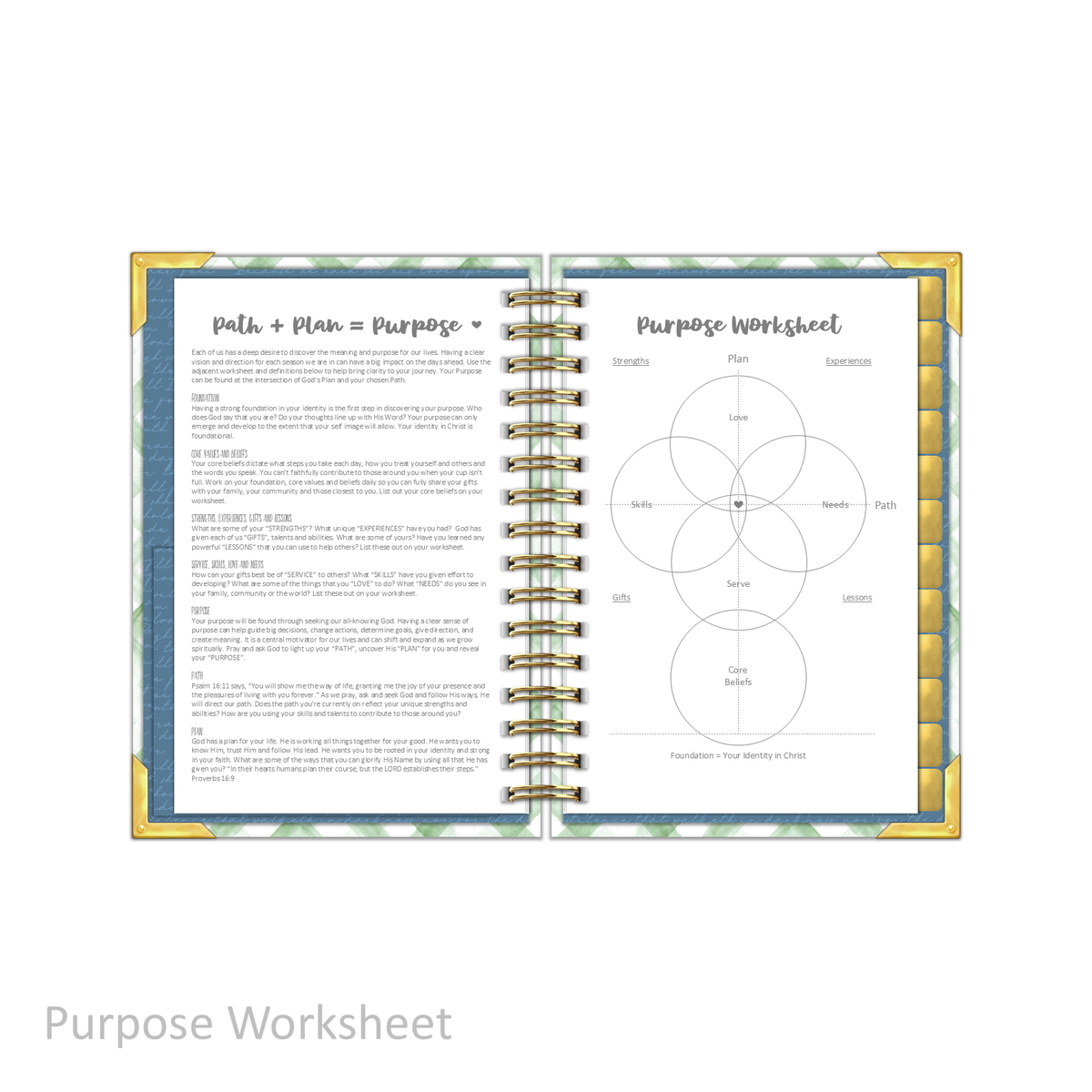 "Petite" Daily Planner - "UNDATED" My Refuge