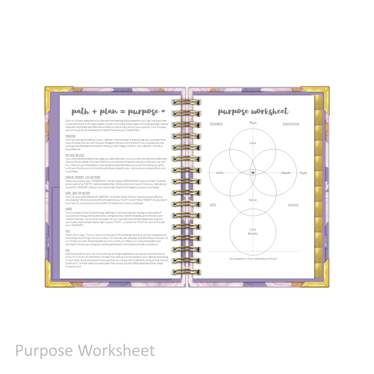 &quot;Petite&quot; Prayerful Planner - &quot;UNDATED&quot; Luminant Lilac