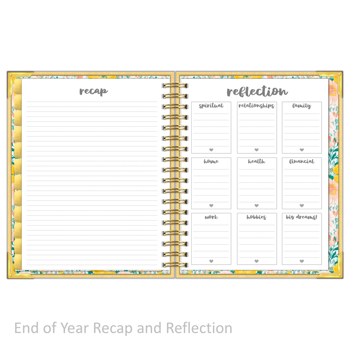 &quot;Weekly&quot; Planner - &quot;UNDATED&quot; Mustard Linen