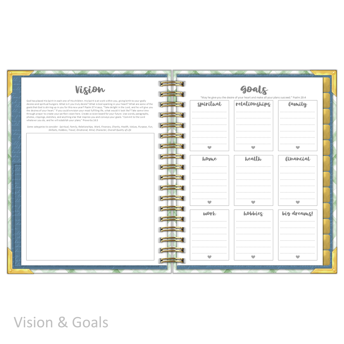 Daily Planner - "UNDATED" My Refuge