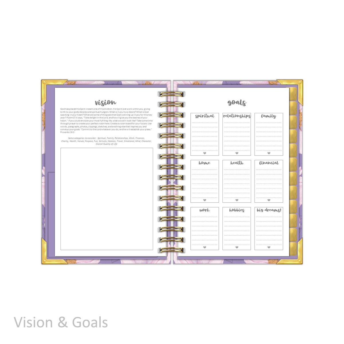 &quot;Petite&quot; Prayerful Planner - &quot;UNDATED&quot; Luminant Lilac