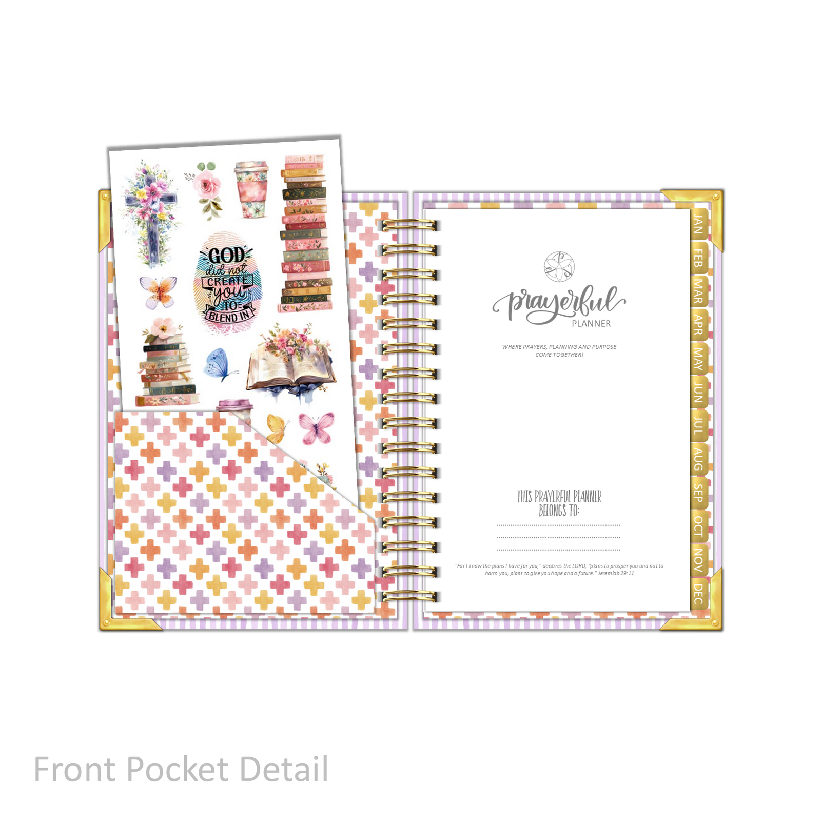 2027 "Petite" Daily Planner - "DATED" Wildflowers