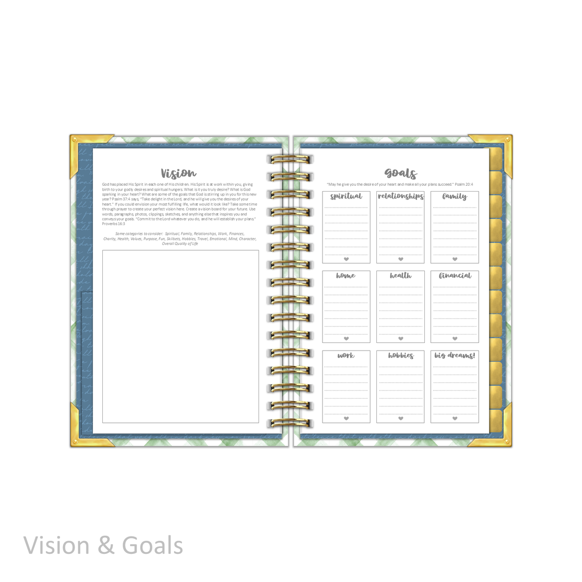 "Petite" Daily Planner - "UNDATED" My Refuge