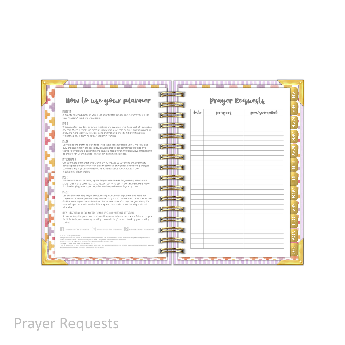 2027 "Petite" Daily Planner - "DATED" Wildflowers