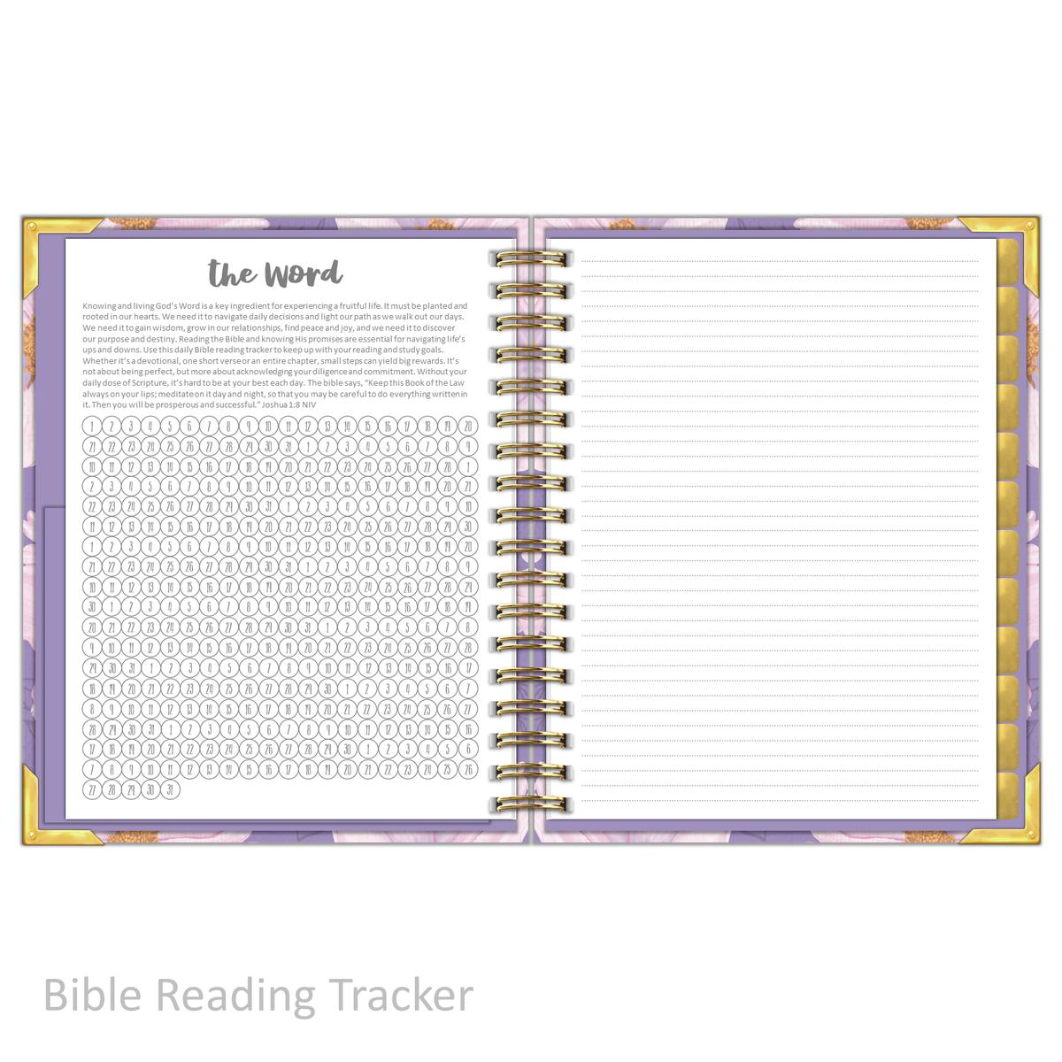 Daily Planner - &quot;UNDATED&quot; Luminant Lilac