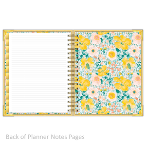 "Weekly" Planner - "UNDATED" Mustard Linen