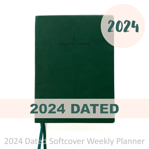 2024 "Weekly" Soft Cover Emerald - Prayerful Planner Dated