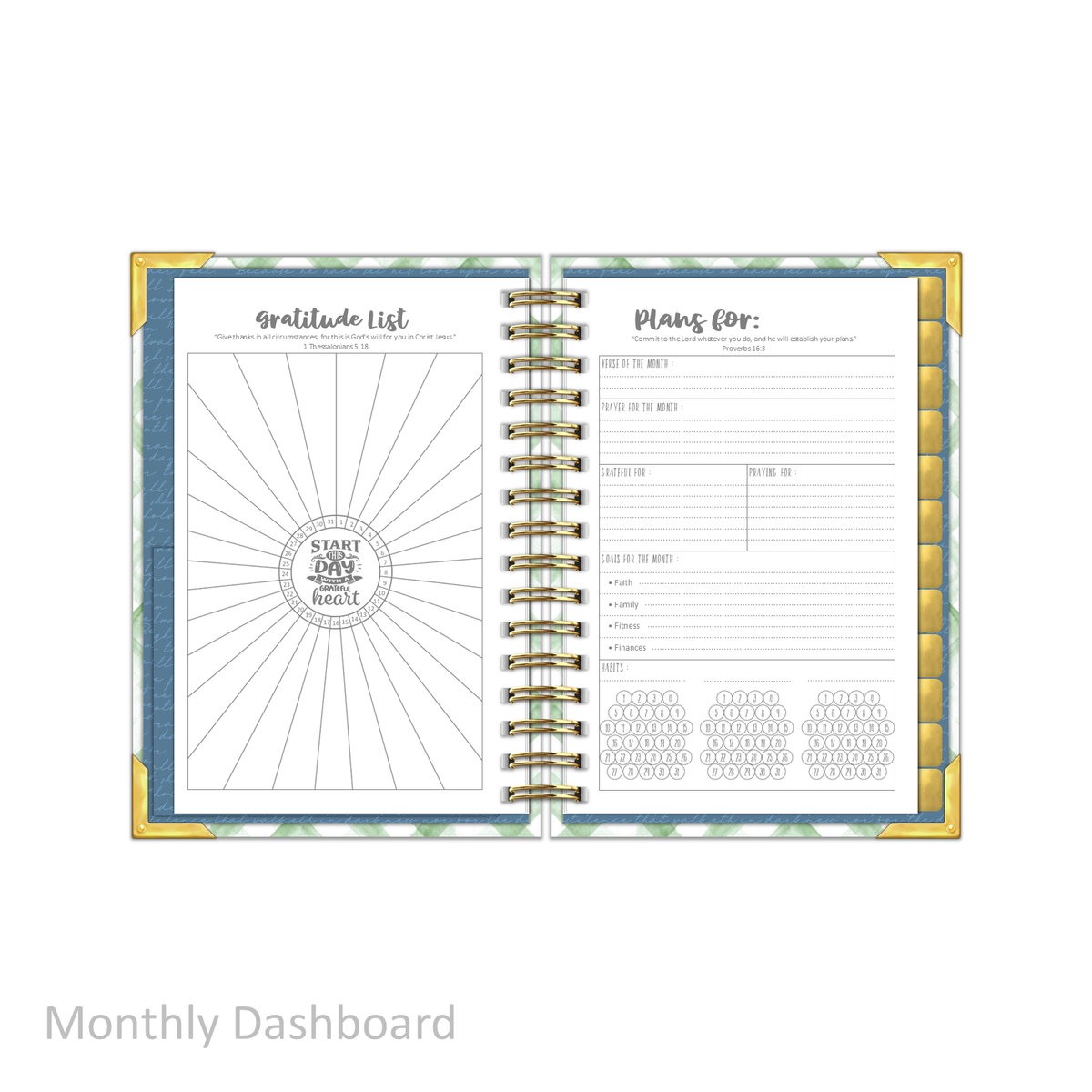"Petite" Daily Planner - "UNDATED" My Refuge