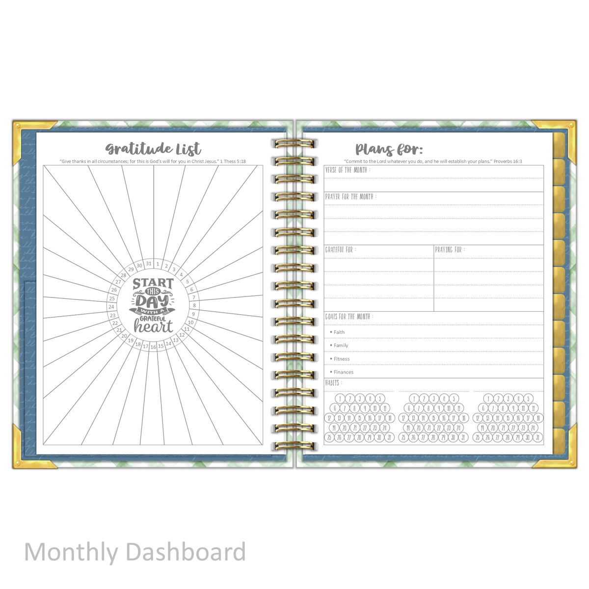 Daily Planner - "UNDATED" My Refuge