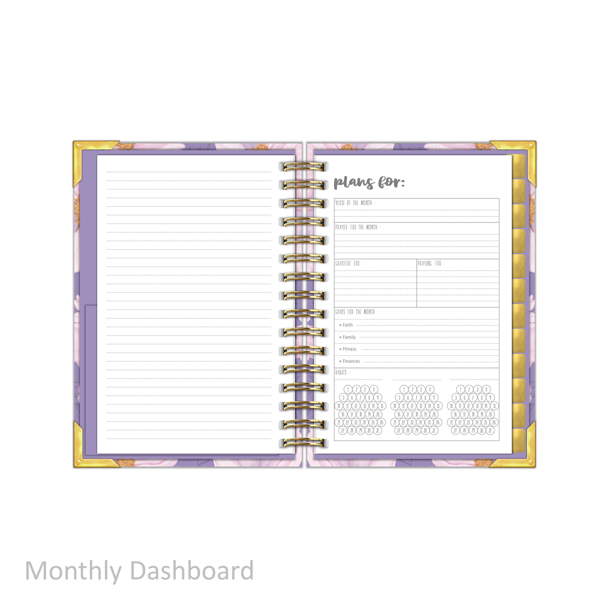 &quot;Petite&quot; Prayerful Planner - &quot;UNDATED&quot; Luminant Lilac