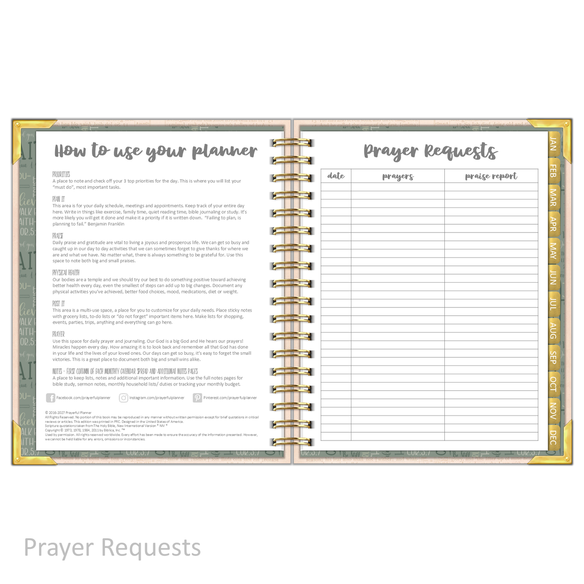 2027 "Classic" Daily Planner - "DATED" Way Maker
