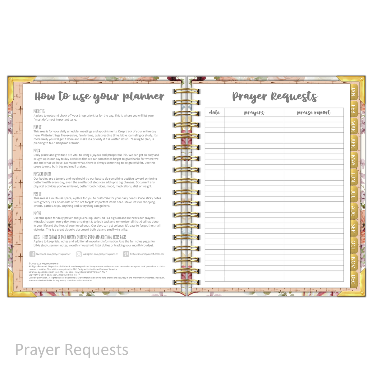 2026 &quot;Daily&quot; AMAZING GRACE - Prayerful Planner Dated