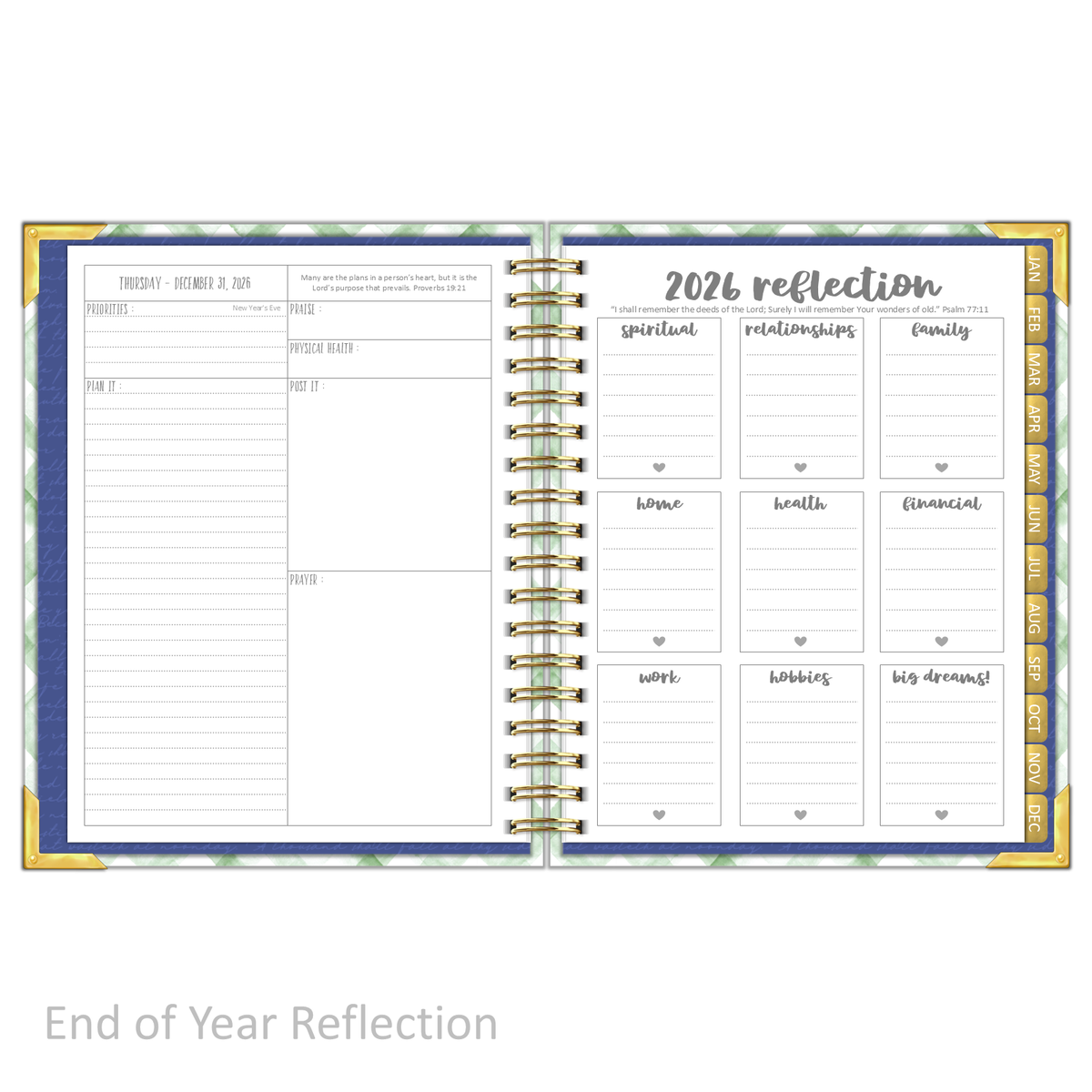 2026 &quot;Daily&quot; MY REFUGE - Prayerful Planner Dated