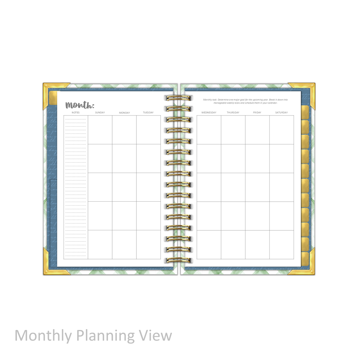 "Petite" Daily Planner - "UNDATED" My Refuge