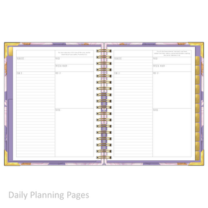 Daily Planner - "UNDATED" Luminant Lilac