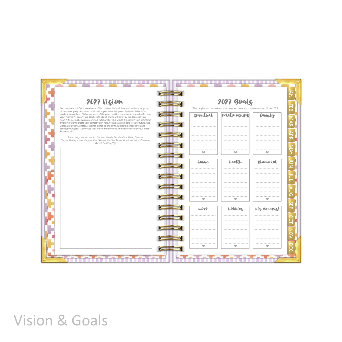 2027 "Petite" Daily Planner - "DATED" Wildflowers