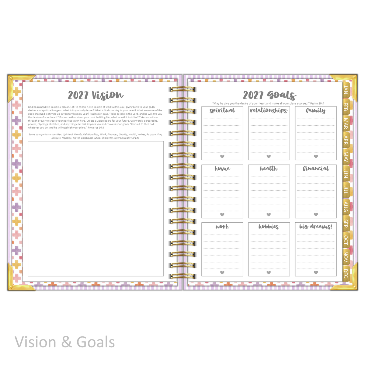 2027 "Classic" Daily Planner - "DATED" Wildflowers