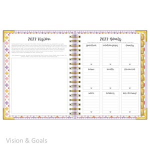 2027 "Classic" Daily Planner - "DATED" Wildflowers