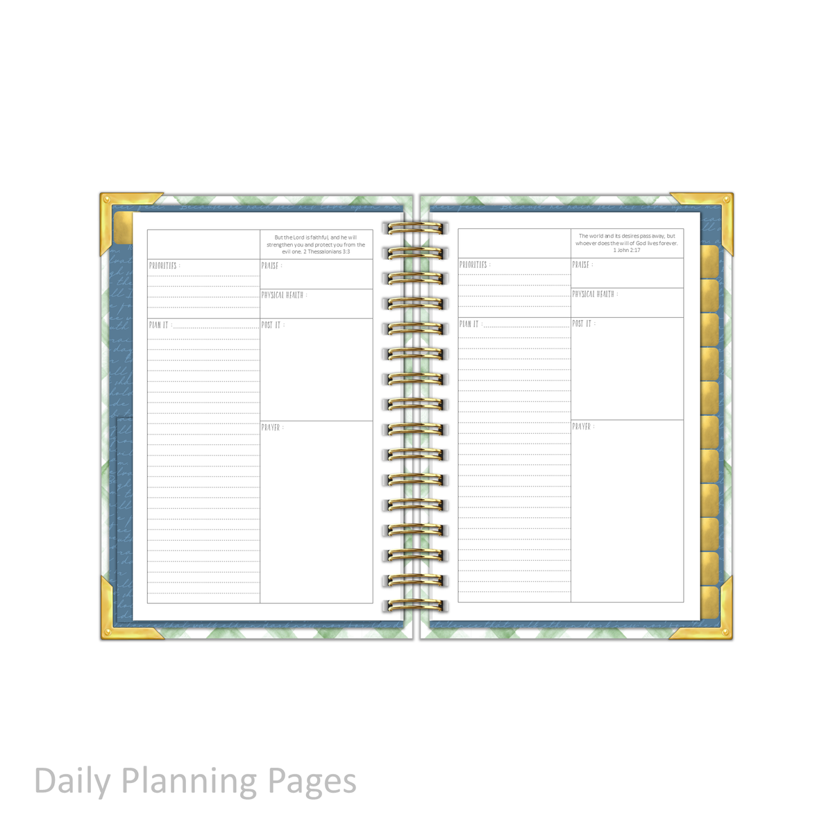 "Petite" Daily Planner - "UNDATED" My Refuge